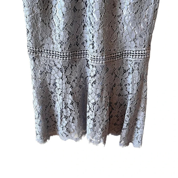 Bardot Womens V Neck Sleeveless Floral Lace Midi Dress Blue Size X Small NWT - Picture 7 of 9